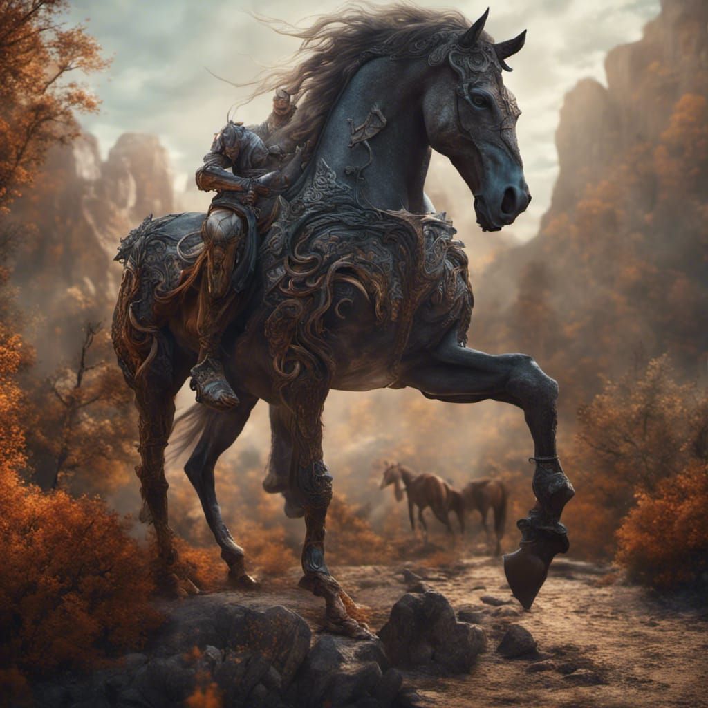 Ipotane Creature in Detailed Matte Painting Style