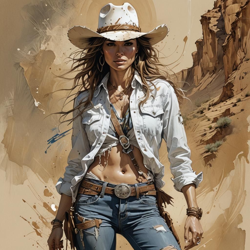 Cowgirl in the Desert