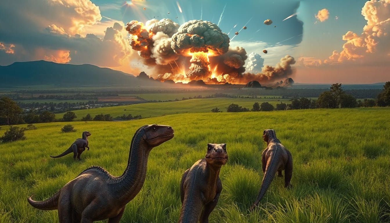 Extinction Level Asteroid Impact: Gigantic Fireball