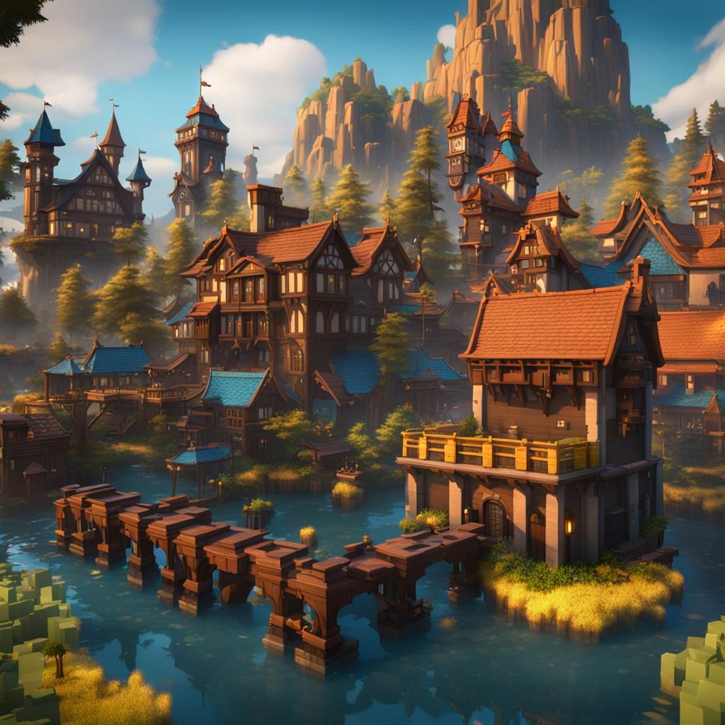 Fantastical Roblox Universe Concept Art in Unreal Engine