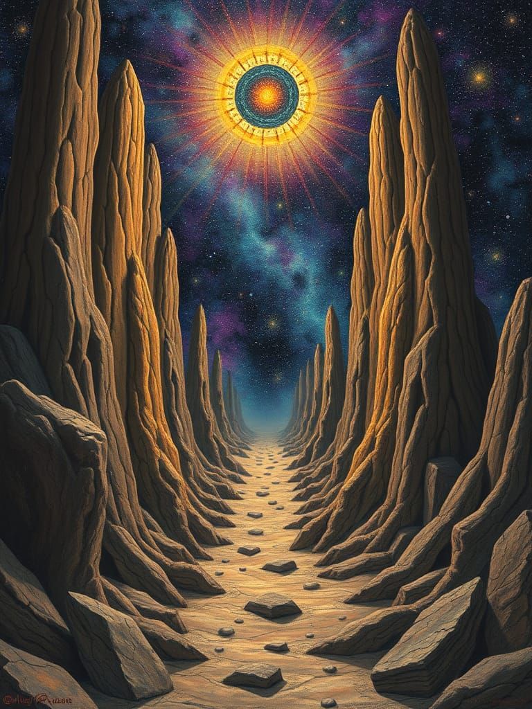 Abstract Split-Infinity Design: Curiosity and Intrigue