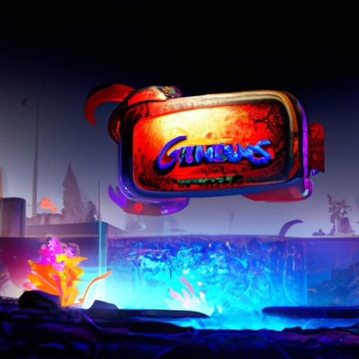 SEGA Genesis Splash Screen in Detailed Matte Painting