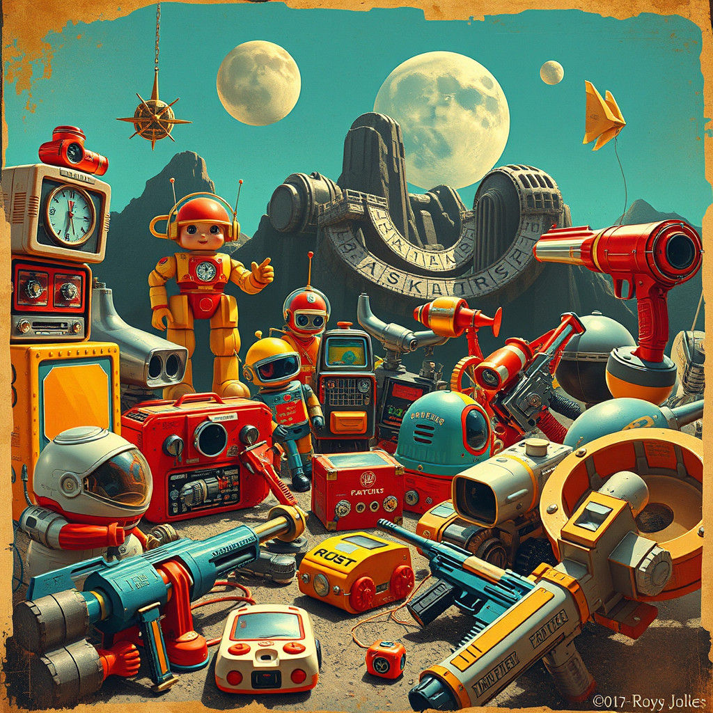 Retro-Futuristic Toys in Nostalgic 1960s Style