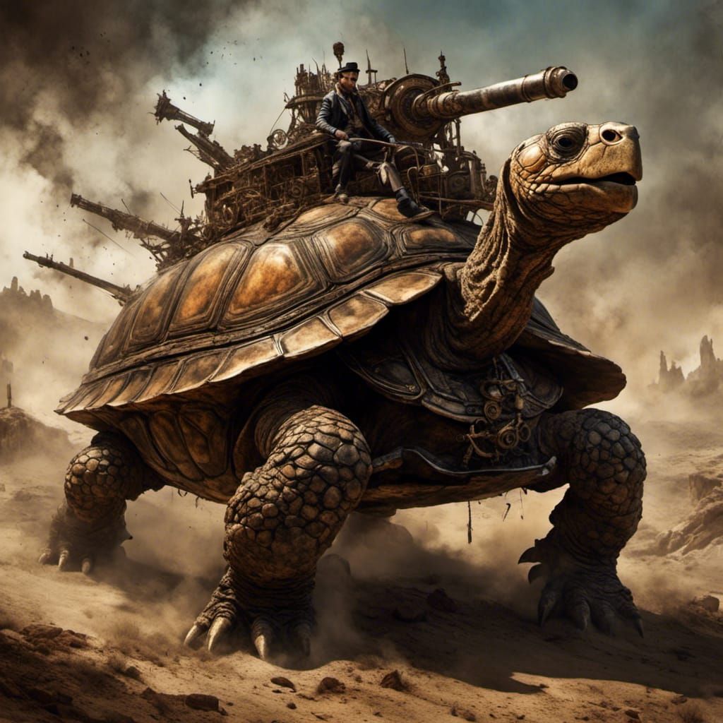 Steampunk Tortoise Fighter Machine