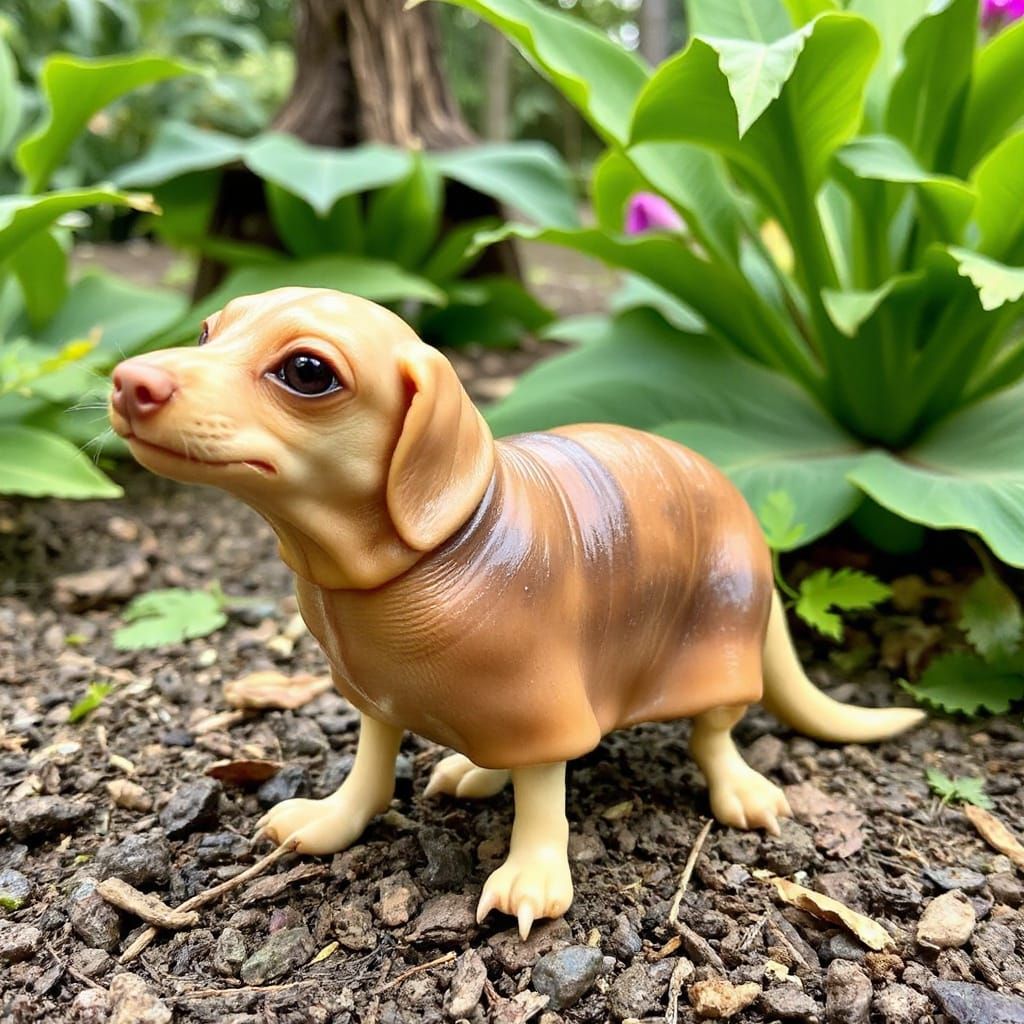 Adorable Banana Slug Dog Hybrid Pet