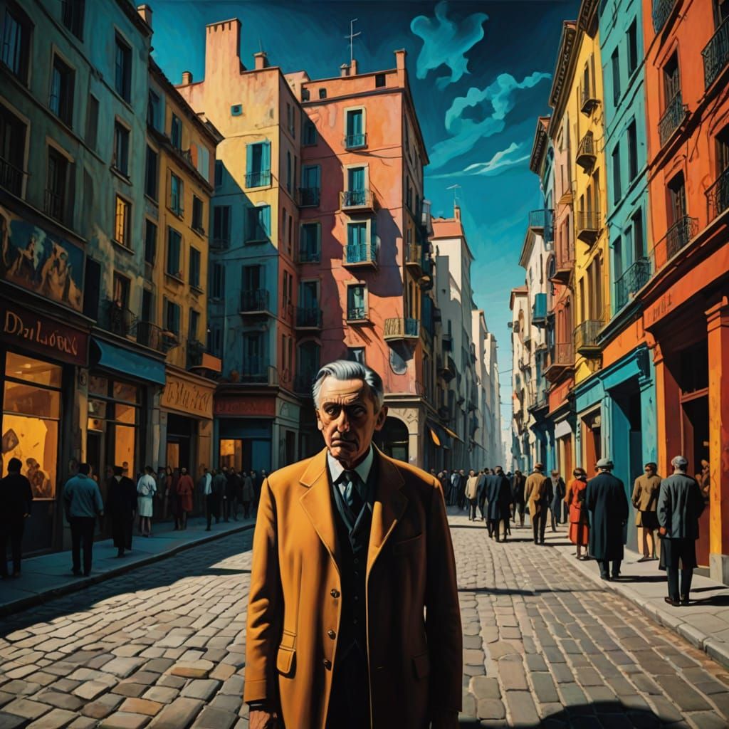 Surreal Cityscape in Fauvist Style