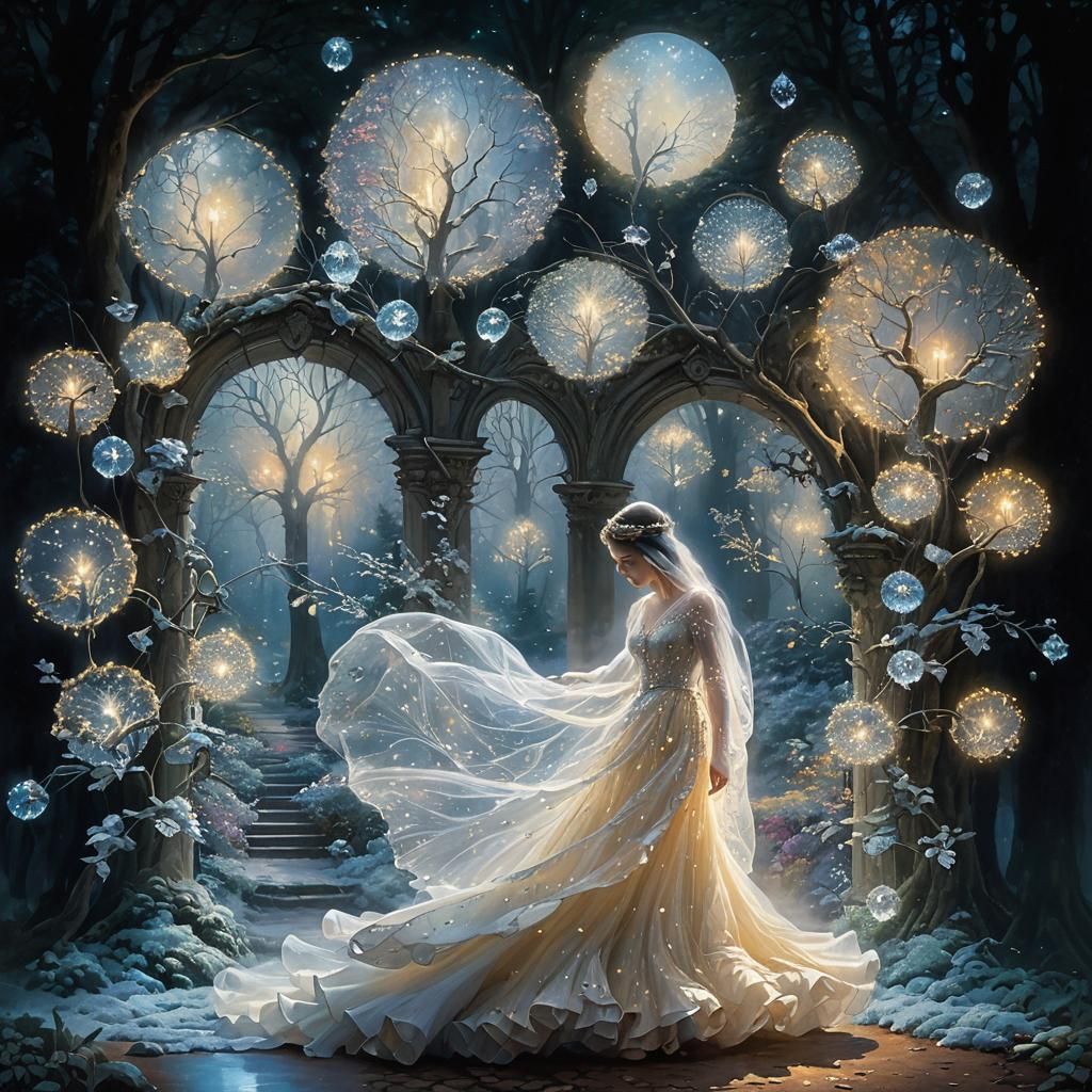 Mystical Forest Archway in Ethereal Fantasy Style