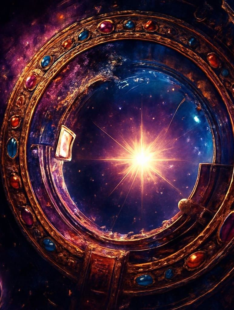 Ethereal Portal in Vibrant Purple Hues