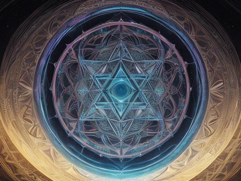 Sacred Geometry Realism: Flower of Life and Cube Octahedron...