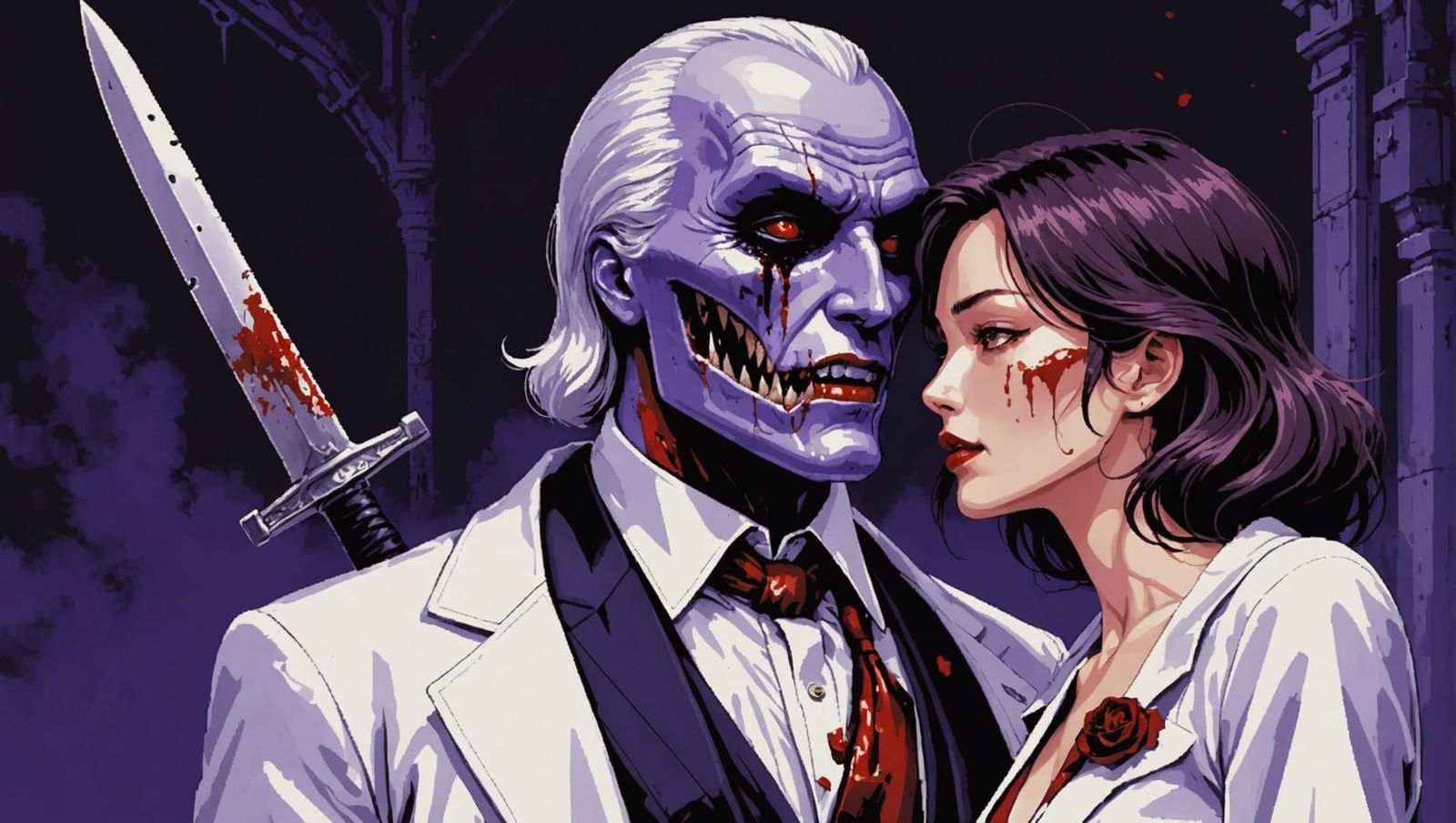 Pixel Art: Mr. Noooo, the Giant Purple Lips