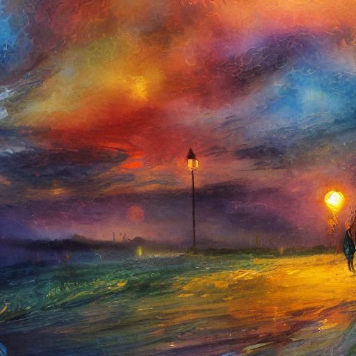 Helplessness: Gouache and Watercolor Landscape Painting