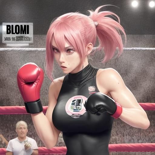 Anime Woman Wins Boxing Match in 4K
