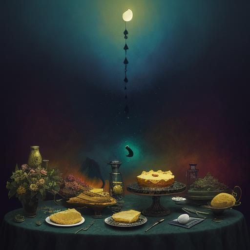 Mouse Cheese Taster in Surreal Digital Painting