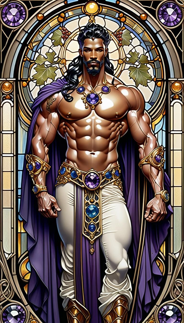 Stained Glass Dionysus