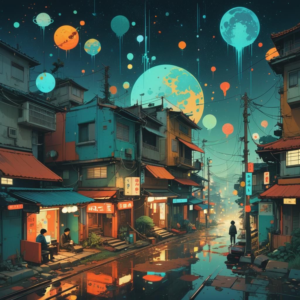 Cute Lazy Space in Cel-Shaded Photography