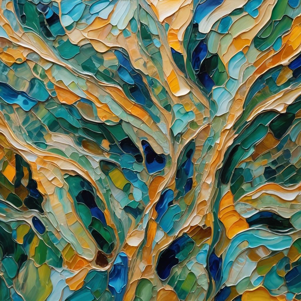 Luxury Prague Villa in Neo-Impressionist Oil Painting