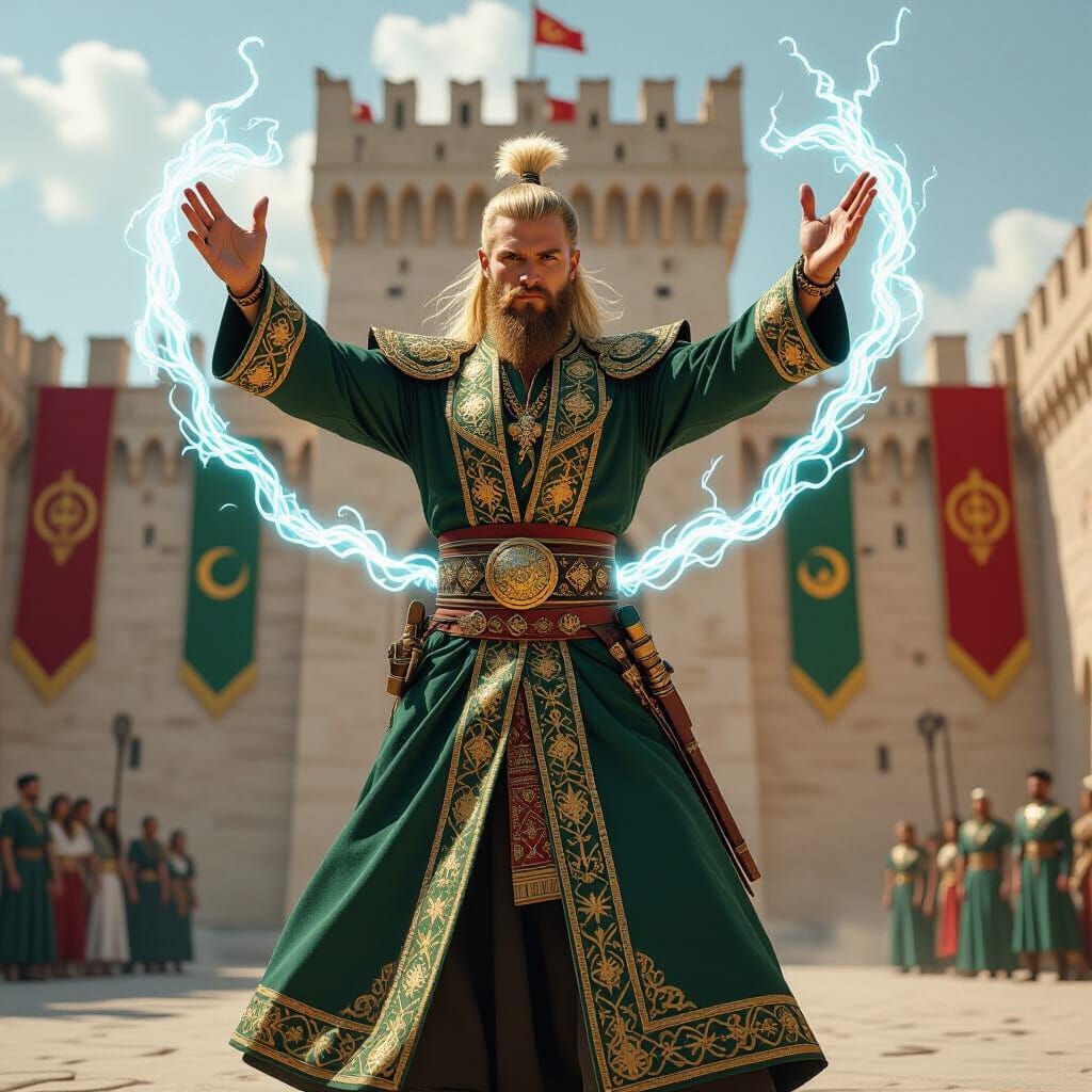 Guile as Ottoman Military Commander with Sonic Boom