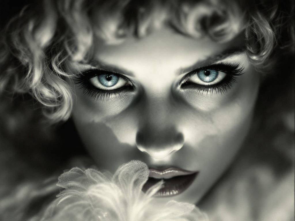 Vintage Hollywood Actress in Fauvist Style