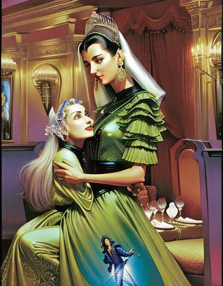 Aliens on a Date: Fantasy Sci-Fi Comic Art