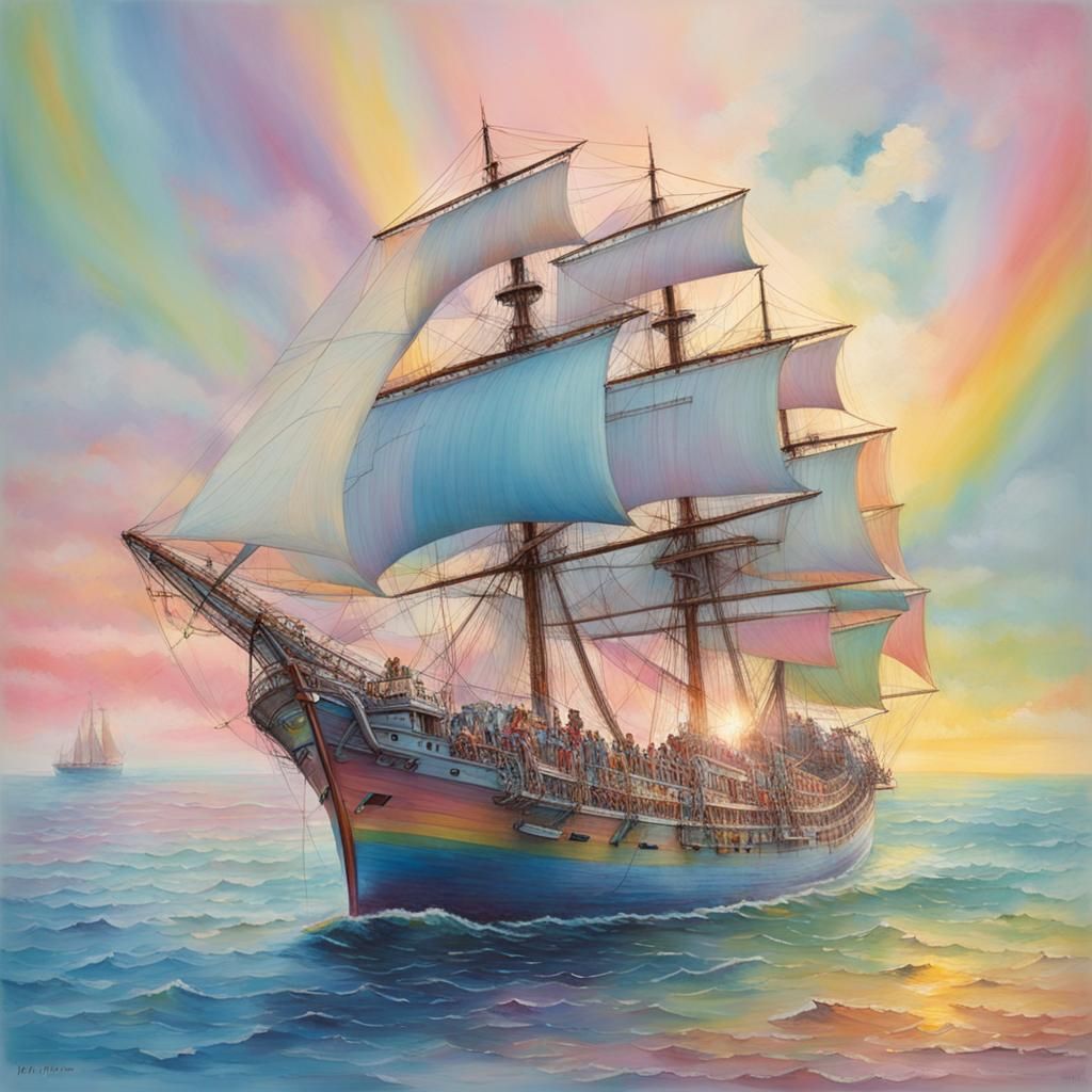 Ethereal Dreamscape in Pastel Colors