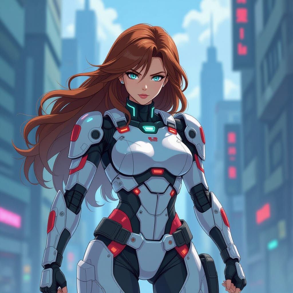 Anime Doctor Battles in a Futuristic City