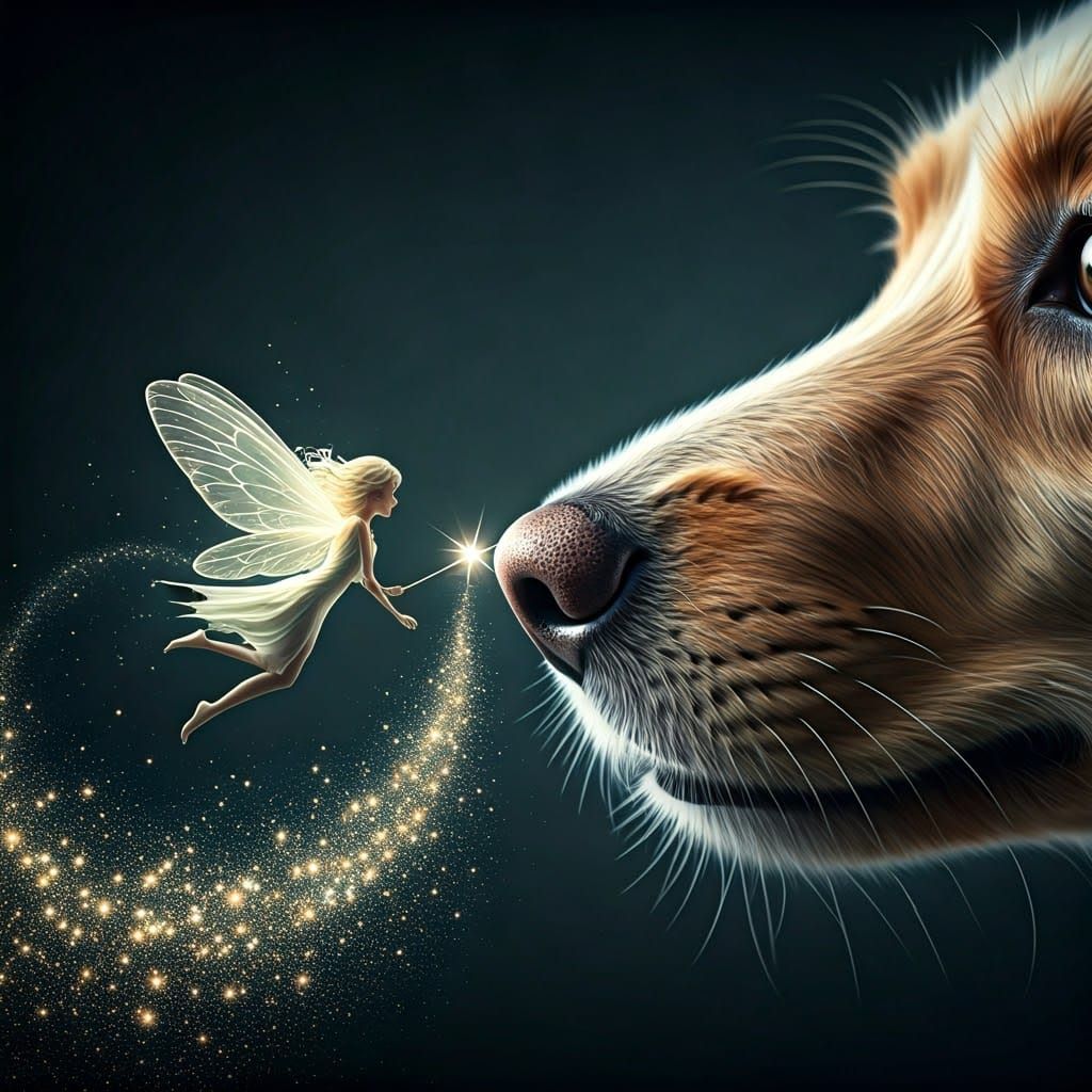 Whimsical Fairy in Majestic, Hyperrealistic Portrait