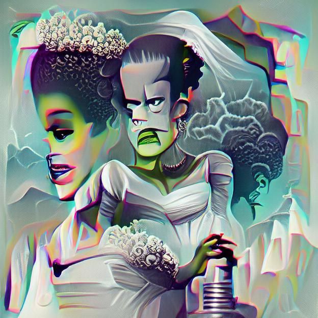 The Bride of Frankenstein: An Iconic Portrait
