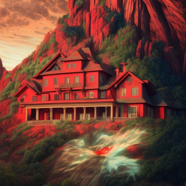 Red mountain mansion