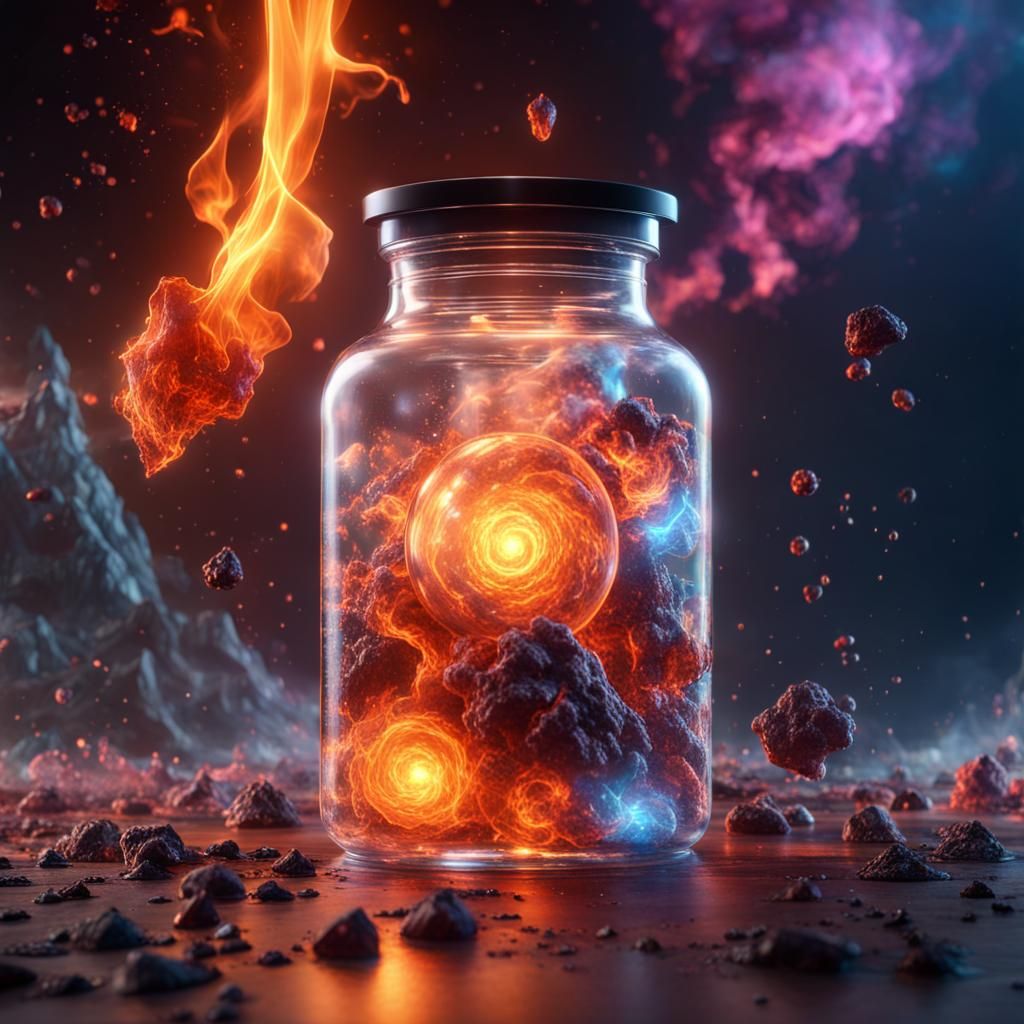 Explosive Dream: Fire and Dark Energy Collision