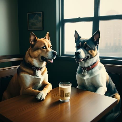 Quaint Evening Moment in Warm, Golden Light