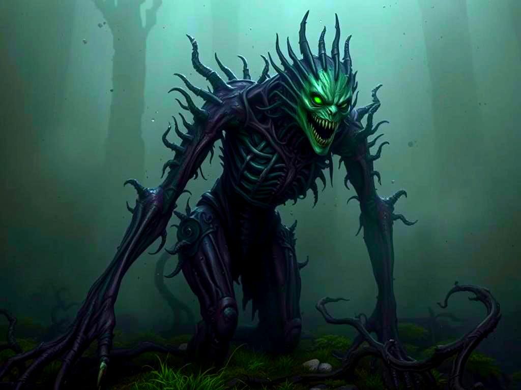 Dark Masterpiece: Evil Dead Creatures in Giger Style