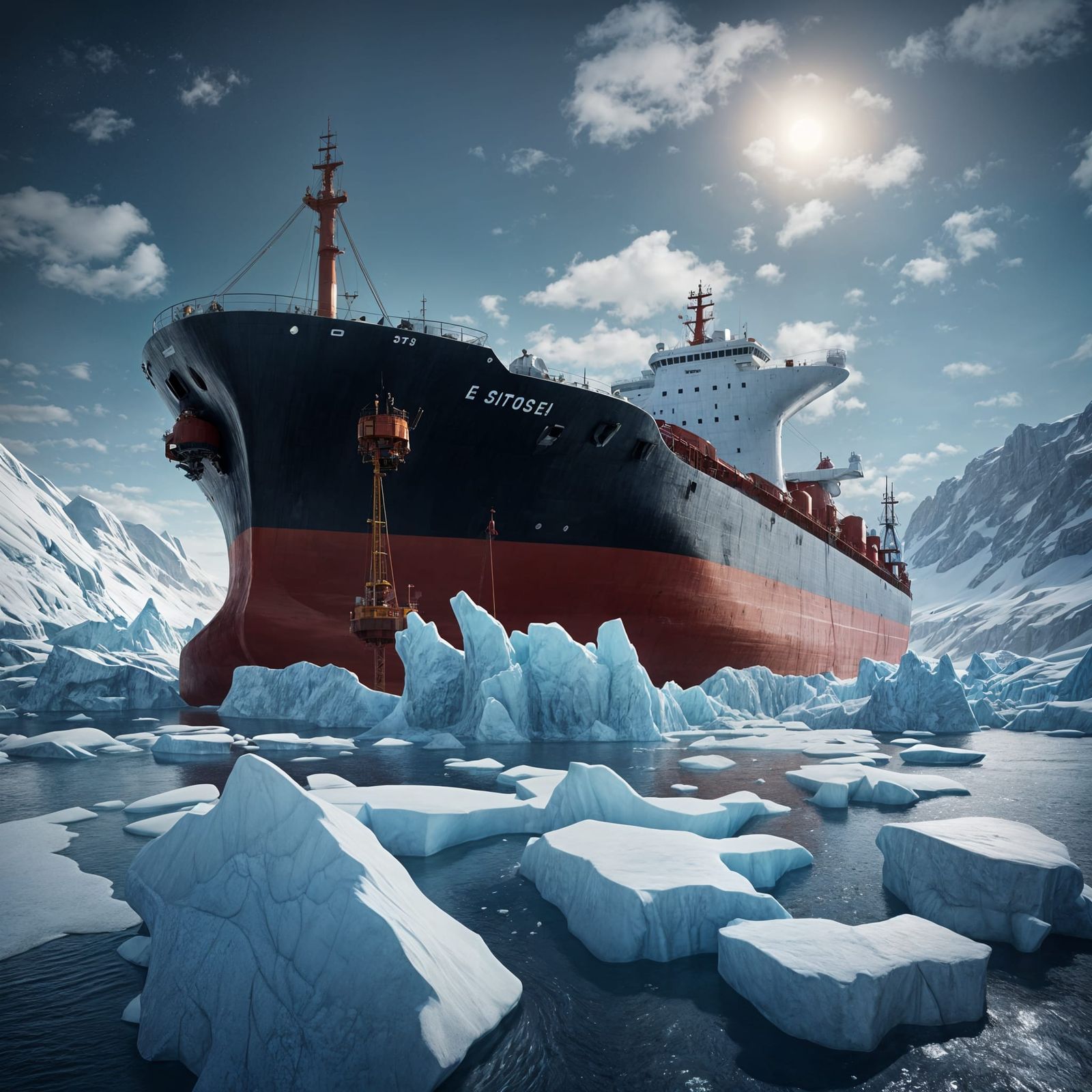 Oil Tanker Sinks After Hitting Iceberg