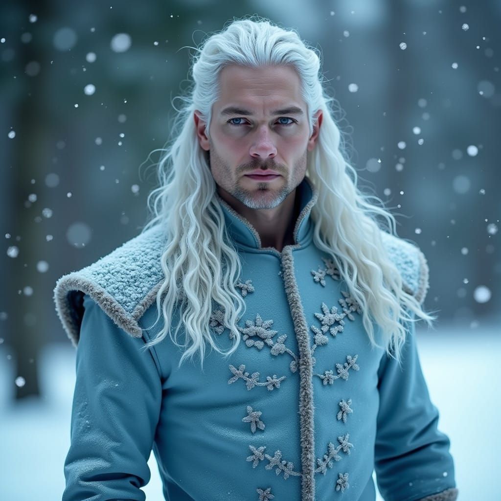 Geralt of Rivia in Delicate Glass Form