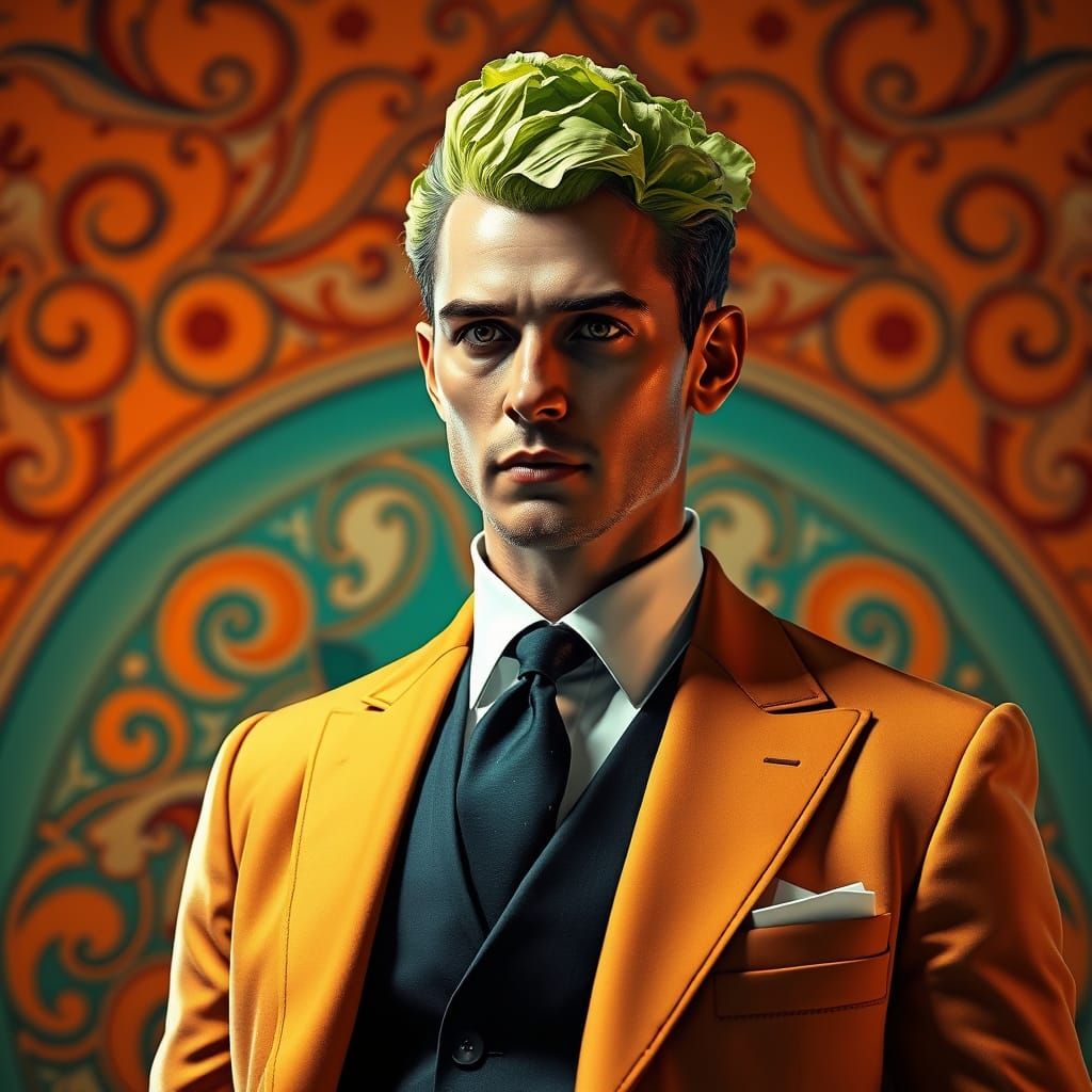 Luxurious Gentleman in Art Nouveau Style