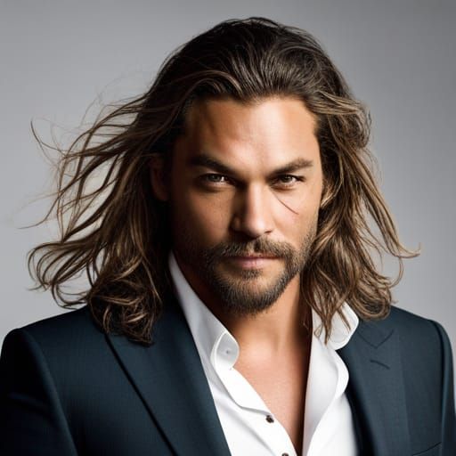 Realistic Portrait of Jason Momoa