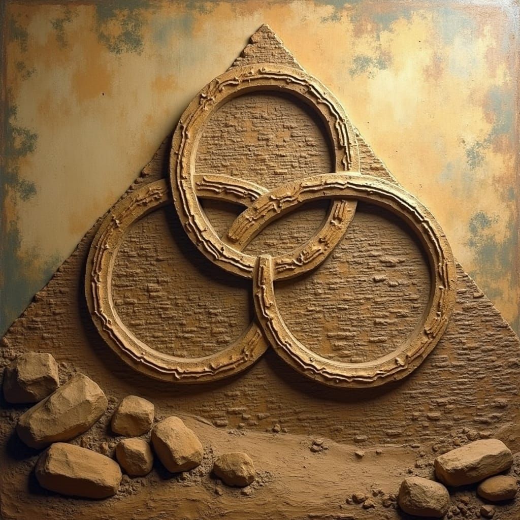 Triskelion Raised Relief