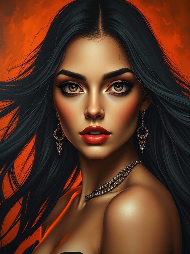 Ethereal Beauty in Hyperrealistic Portrait