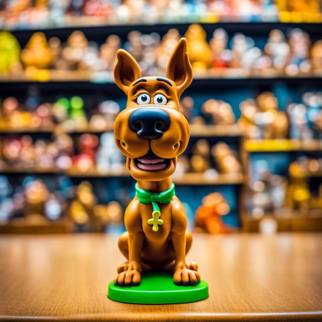 Scooby-Doo Bobblehead Figurine in Toy Store