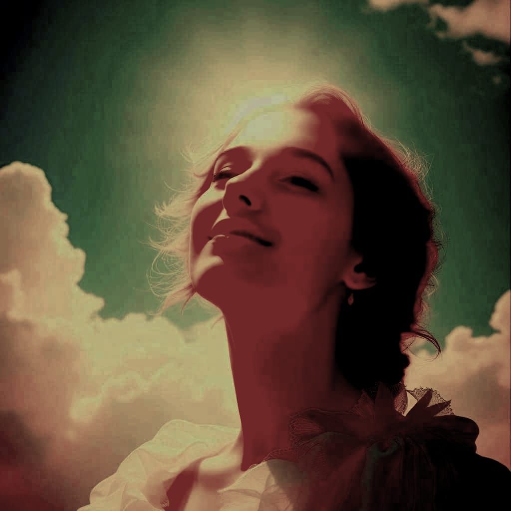 Divine Radiance in Heavenly Clouds