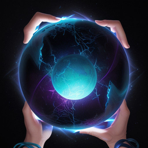 Surreal Bioluminescent Orb in Hyper-Realistic Detail