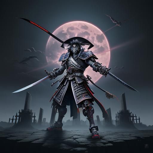 Necropolis Underworld Skeleton Nodachi