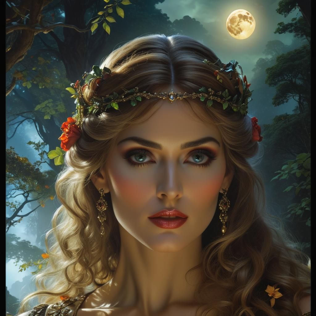 Enchanted Forest Portrait in Renaissance Style