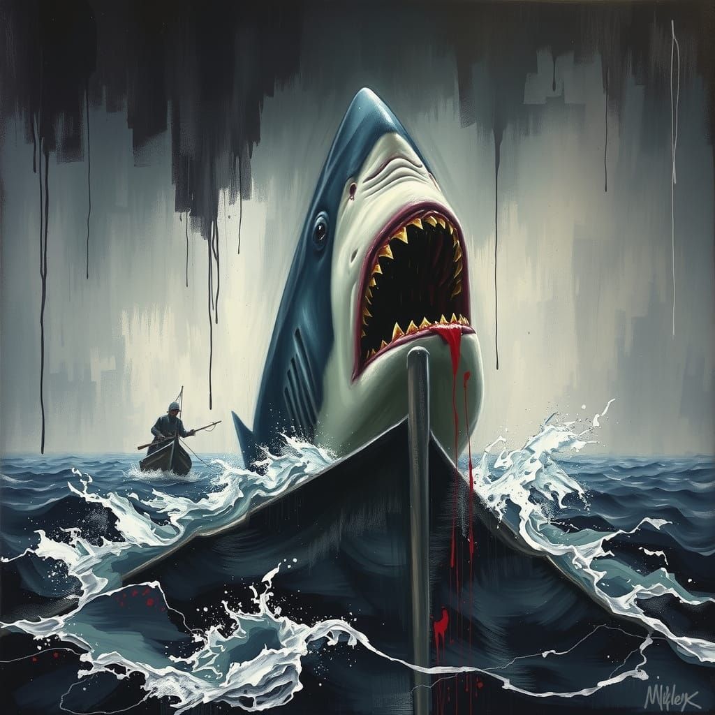 Shark Attack at Sea: Expressionist Horror