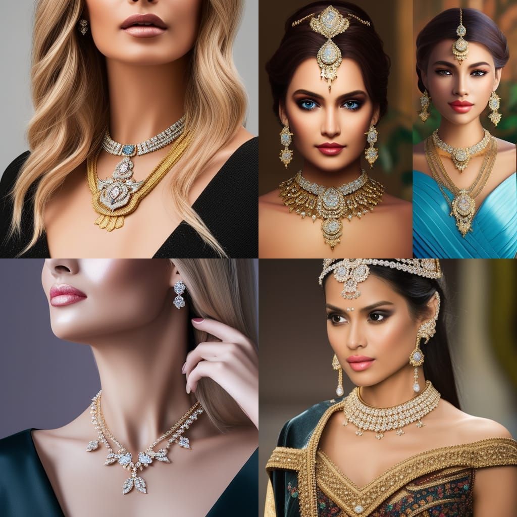 A beautiful lady wearing incredible jewellry