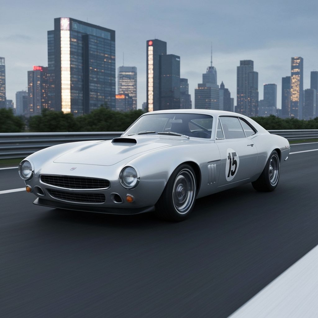 Cyberpunk Muscle Car Races at Avus Berlin