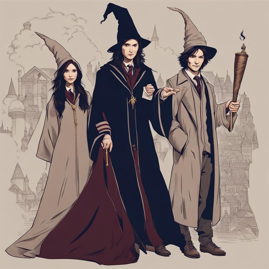 Wizarding Couple in Fantasy World