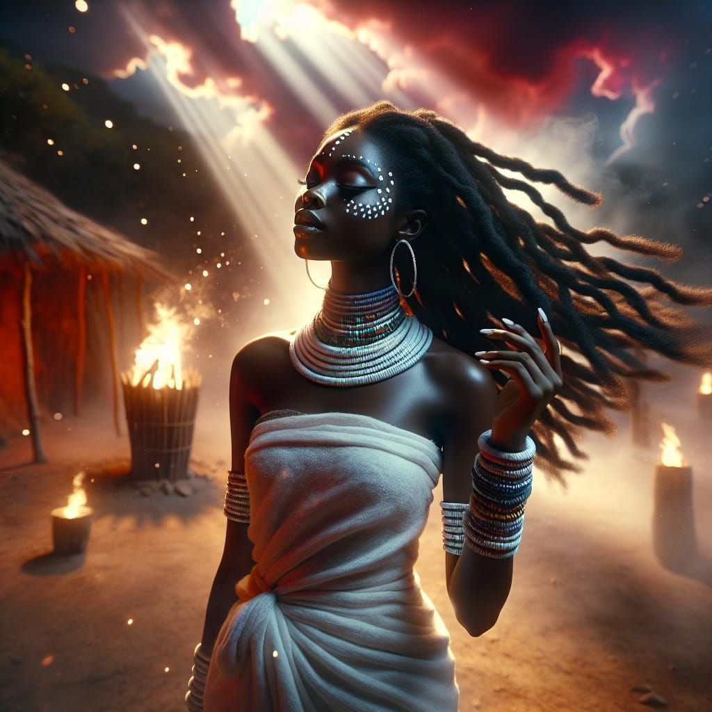 Akonadi: West African Goddess in Cinematic Portrait