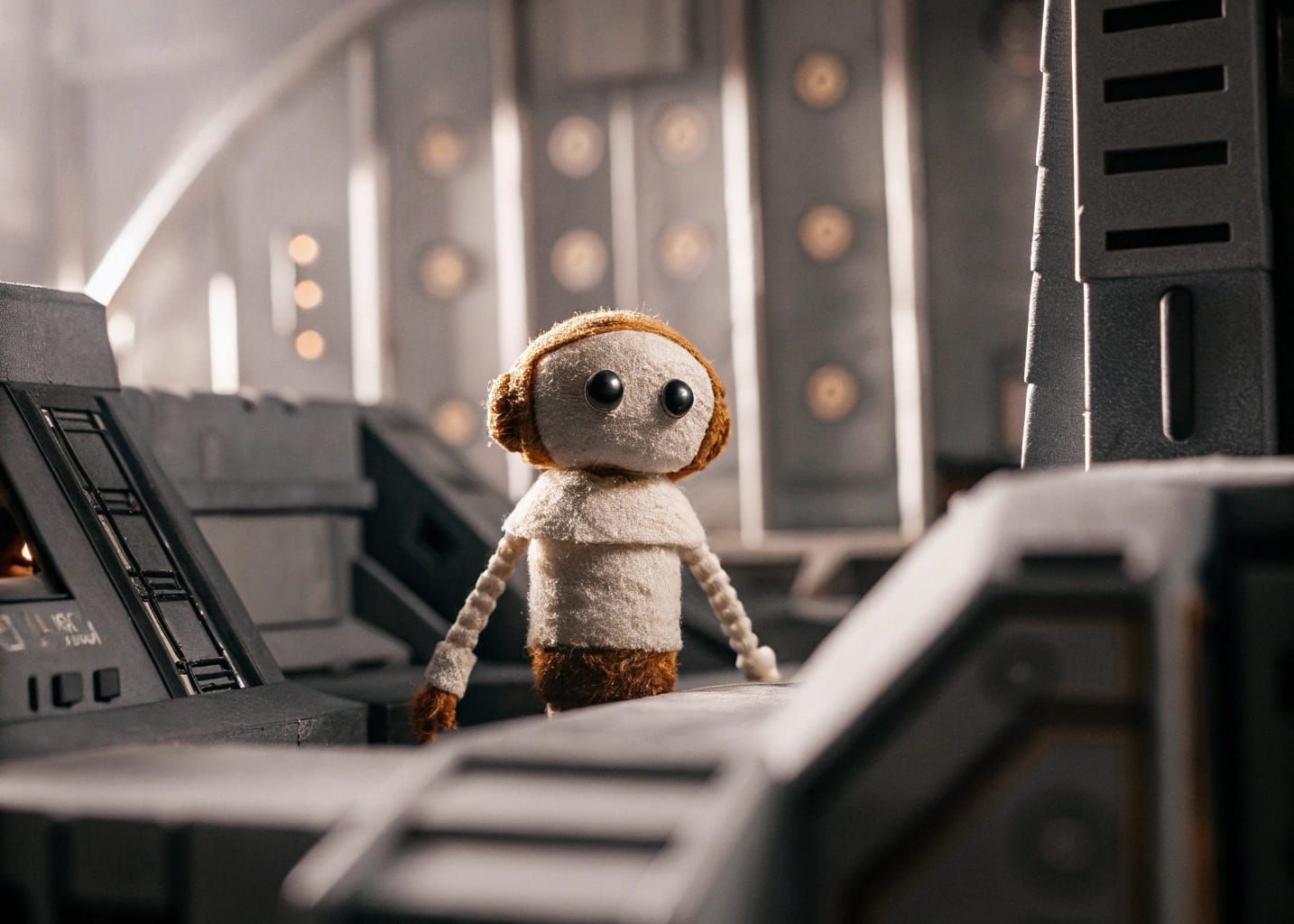 Sci-Fi Felted Gadolinium in Gilt Galaxial Sci-Fi Kirigami