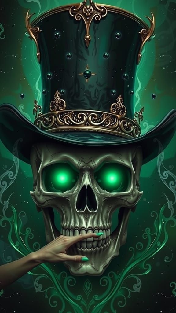 Surrealistic Skull in Soft Ethereal Light