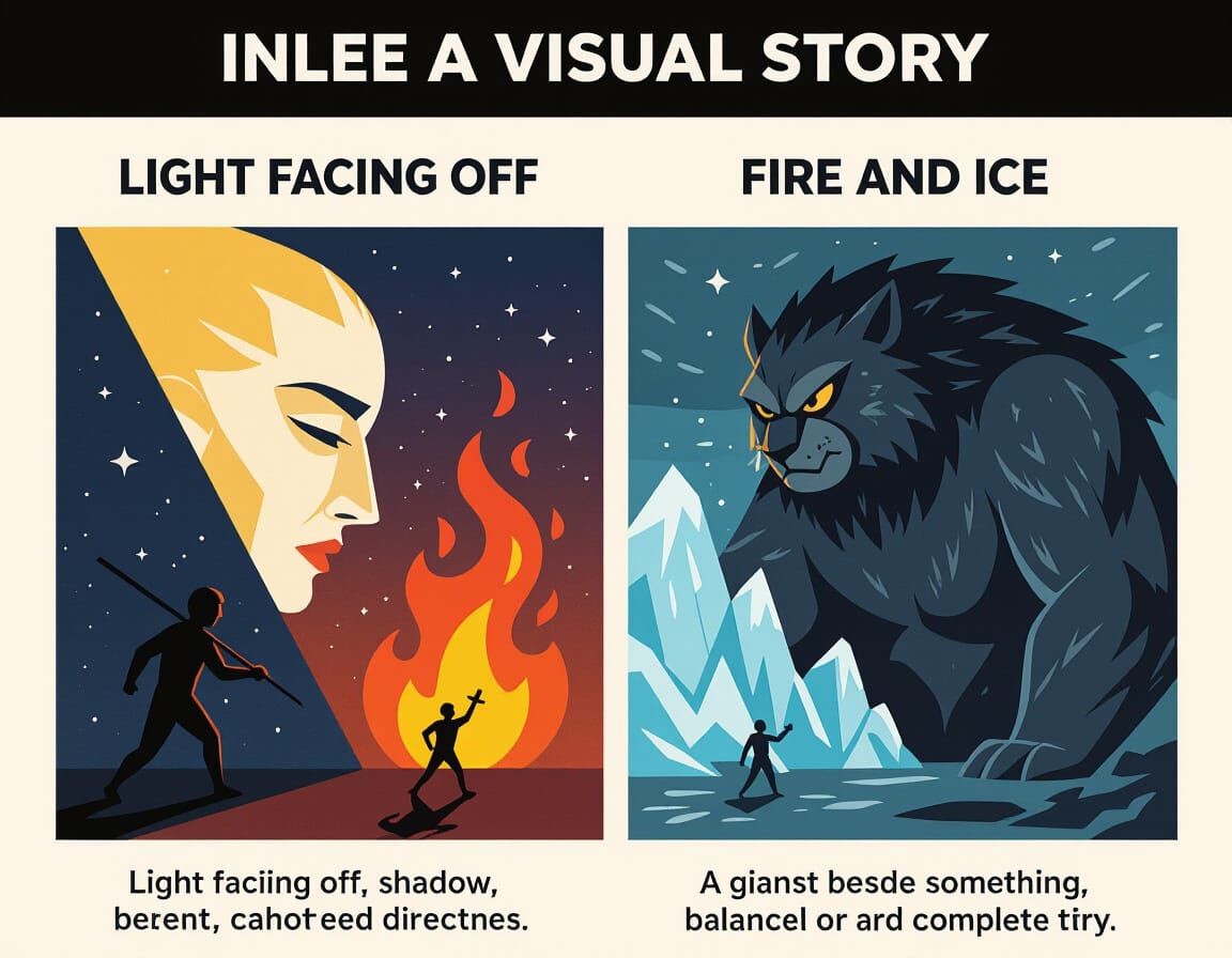 Visual Story of Opposites: Light and Shadow